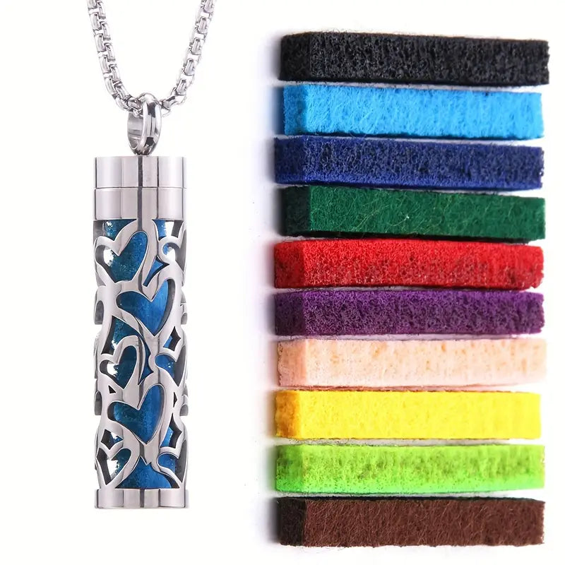 Cylinder Girls Scent & Perfume Pendant Necklace Best For Aromatherapy