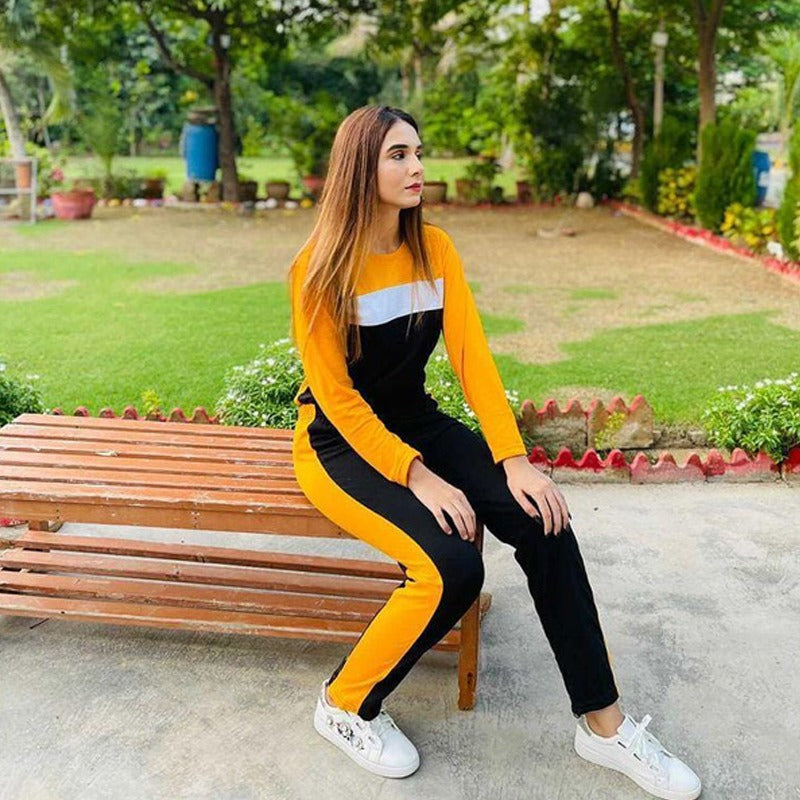 YELLOW PANEL TRACKSUIT