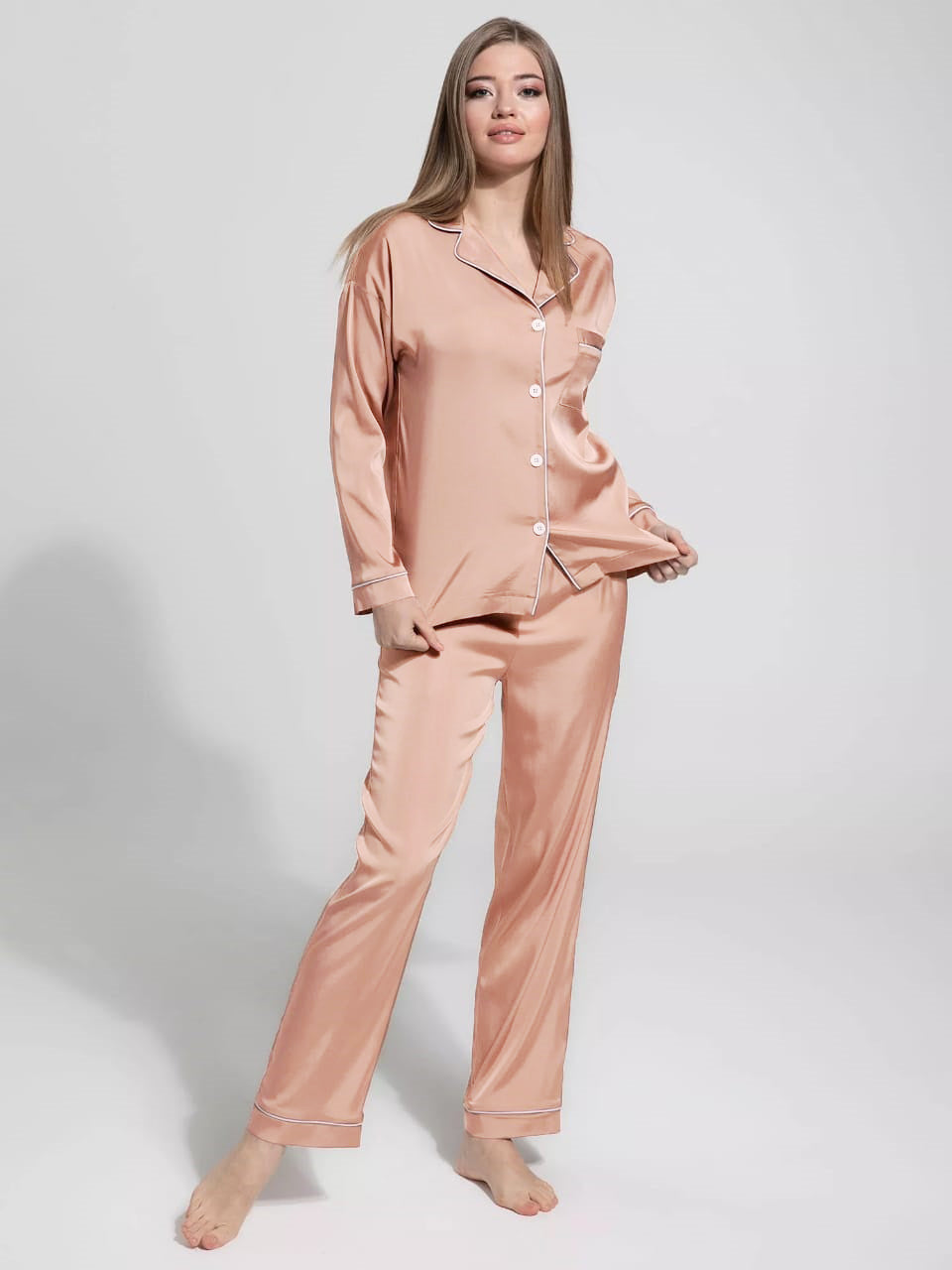 PLAIN SILK - DUSTY ROSE