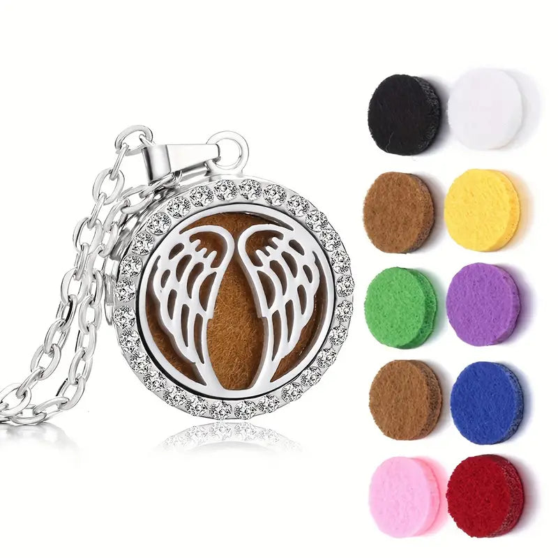 Cylinder Shape Girls Scent & Perfume Pendant Necklace Best For Aromatherapy