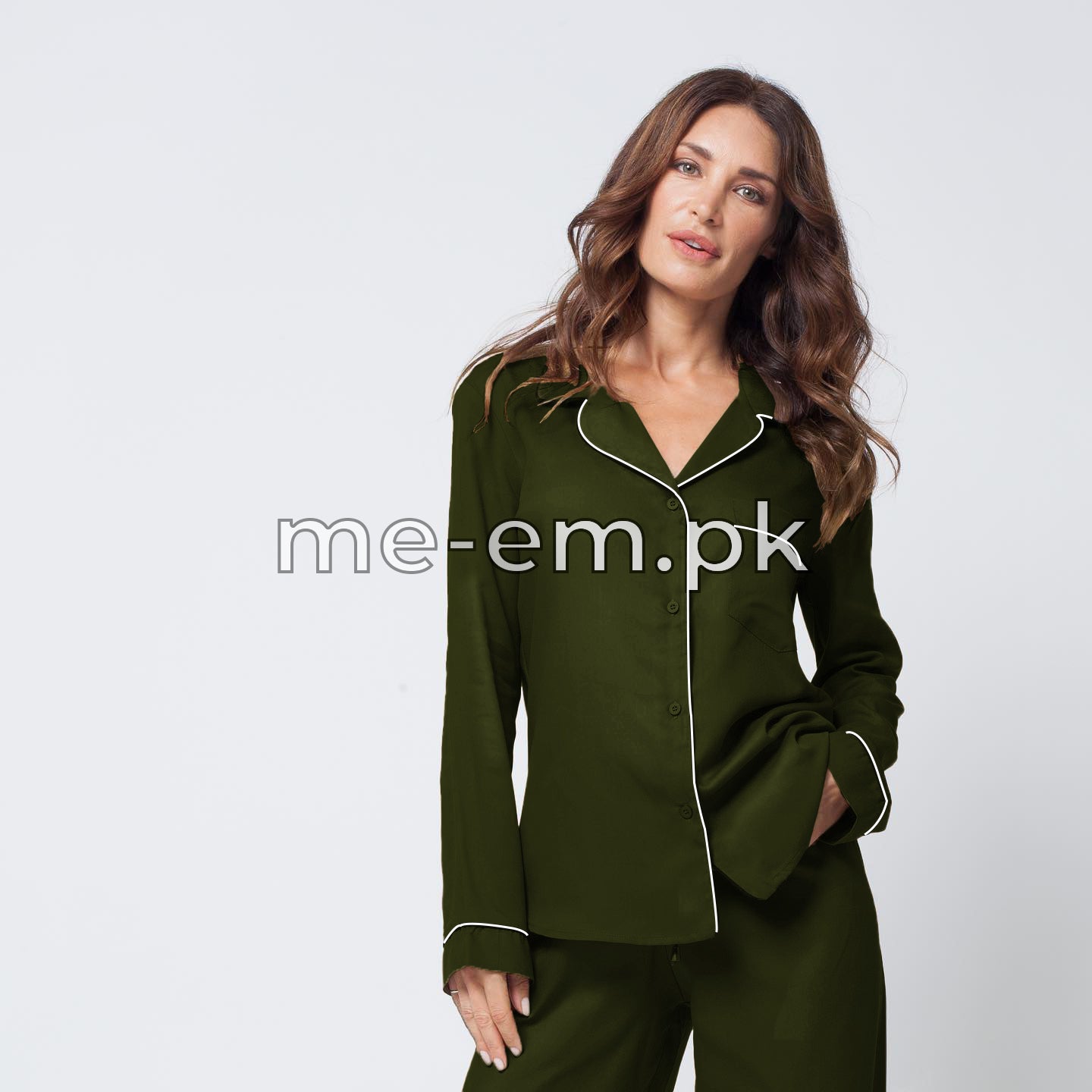 PLAIN SILK - OLIVE