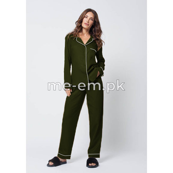 PLAIN SILK - OLIVE