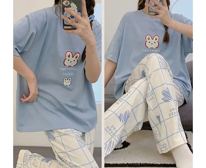ME-EM SOFT COTTON PJ SUIT- P9