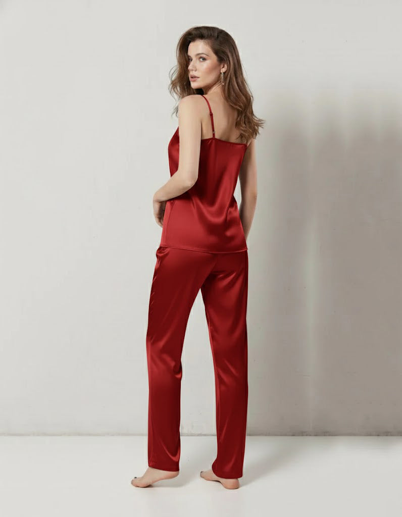 CAMI SILK - RED