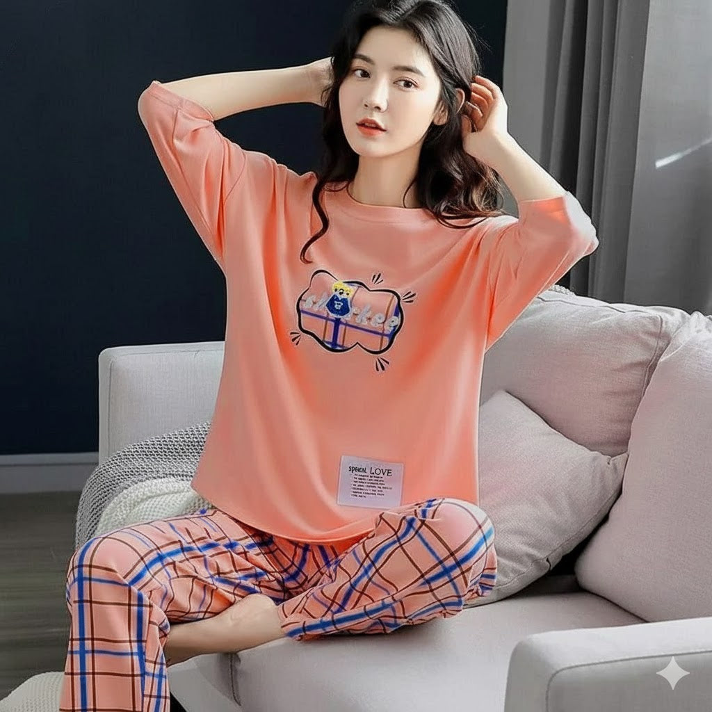 SR-SPARKEE PRINTED NIGHT SUIT