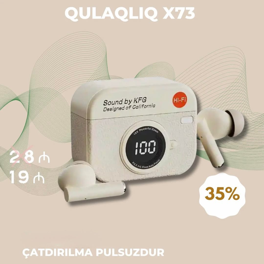 RETRO CAMERA EARBUDS - WHITE