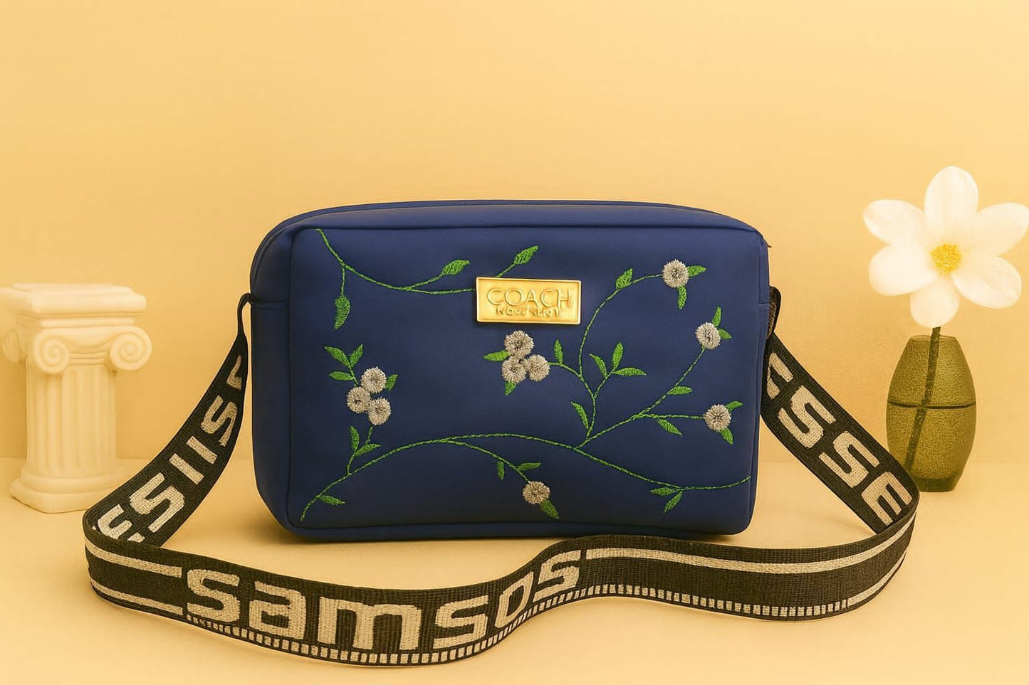 Flower Embroidery CrossBody bag