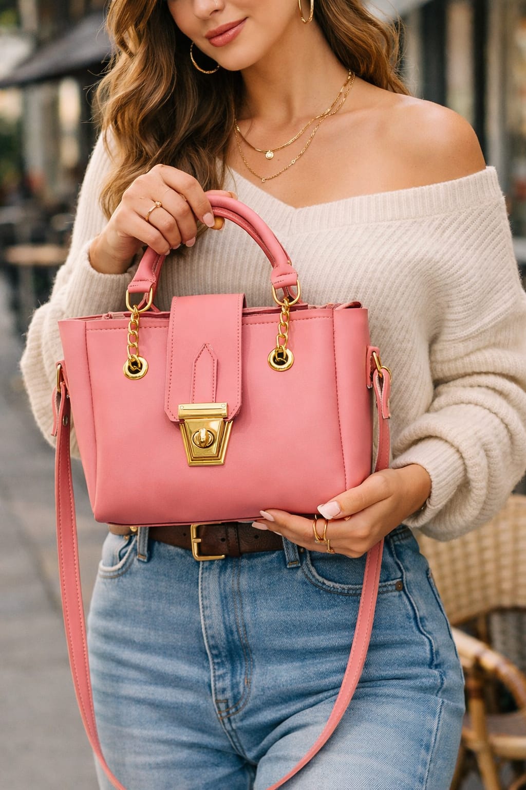 Black Top-Handle Bag