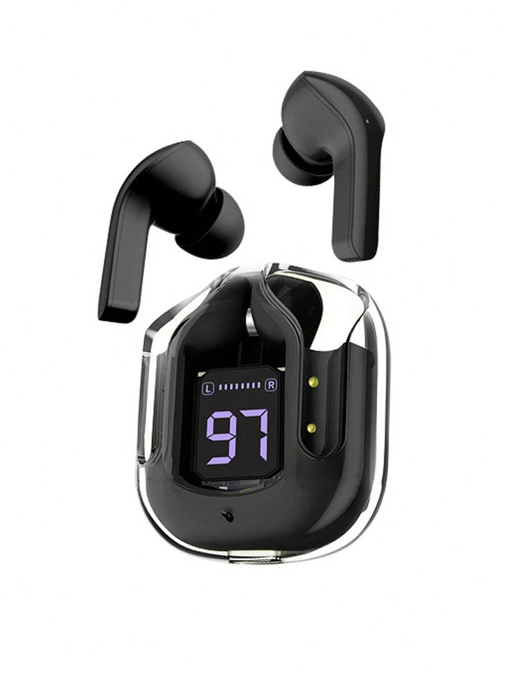 AIR 31 TRANSPARENT WIRELESS STEREO EARBUDS - BLACK