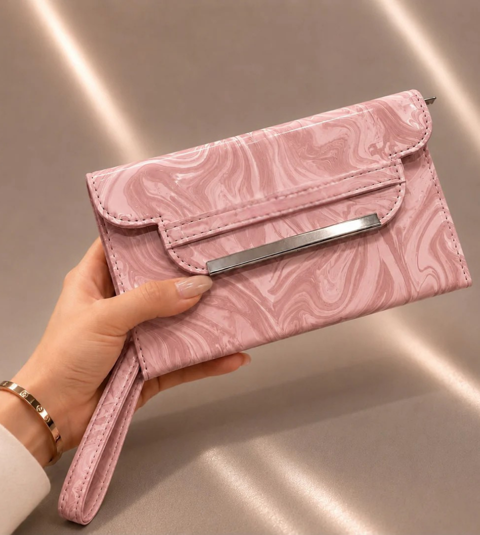 MARBLED CLUTCH SOFT BLUSH ELEGANCE S-2