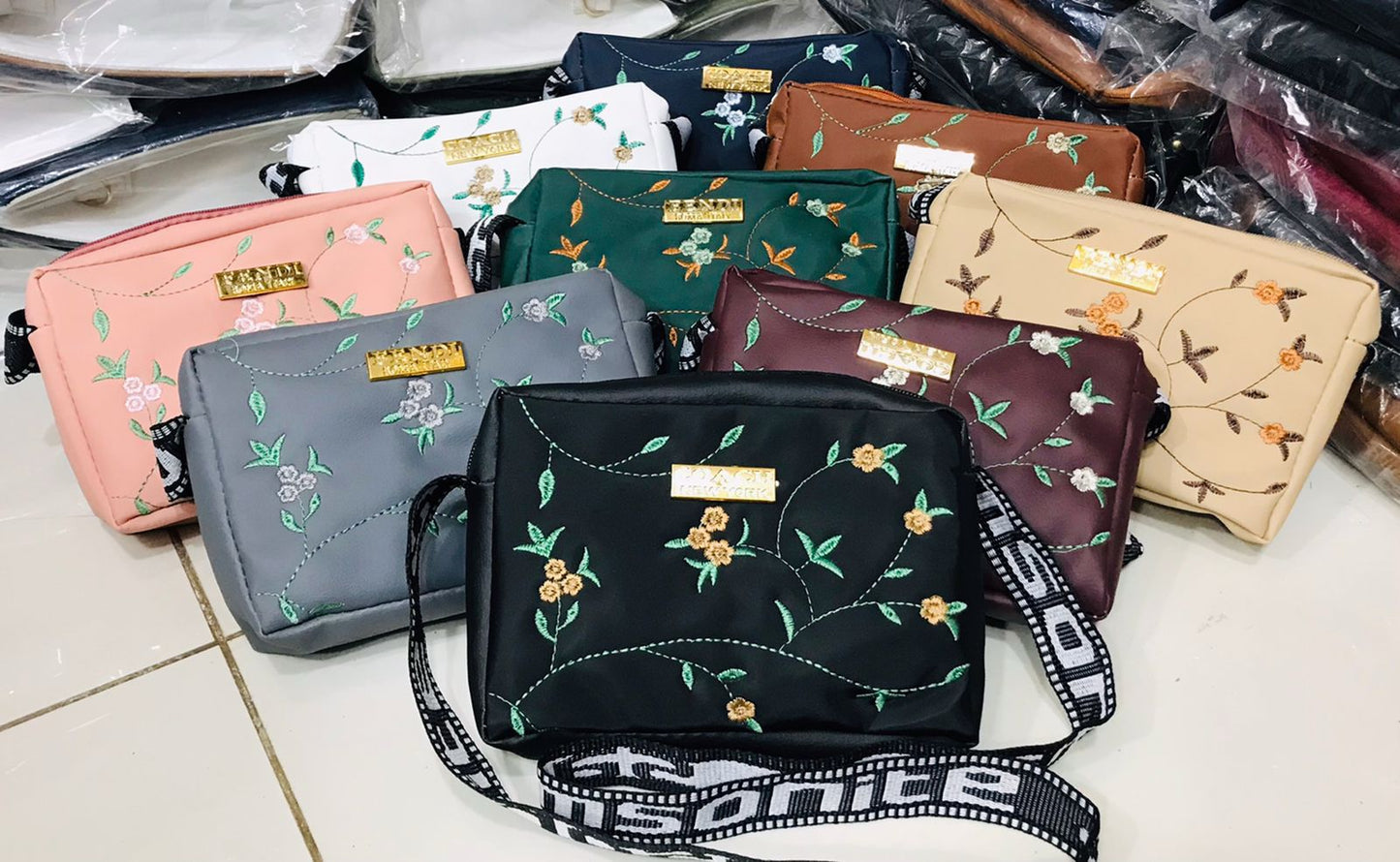 Flower Embroidery CrossBody bag