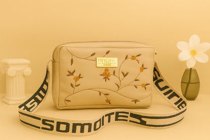 Flower Embroidery CrossBody bag