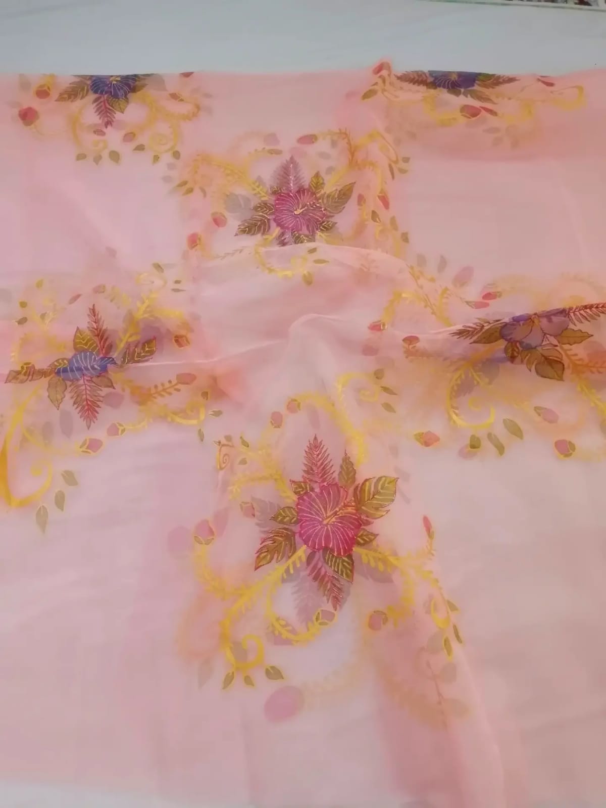 Hand Painted Dupatta  - 003