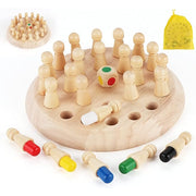 Wooden Memory Chess Matching Game