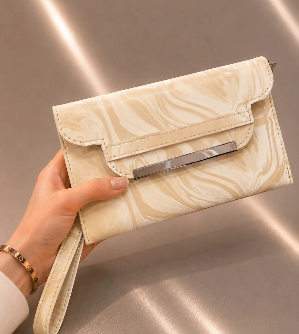 MARBLED CLUTCH SOFT BLUSH ELEGANCE S-2