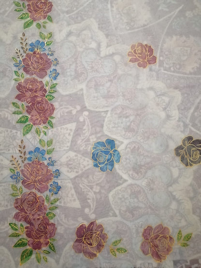 Hand Painted Dupatta  - 001