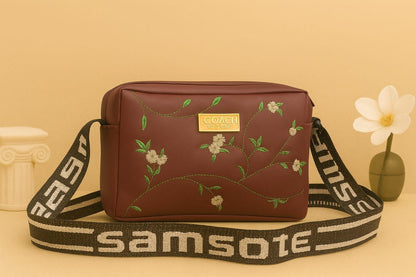 Flower Embroidery CrossBody bag