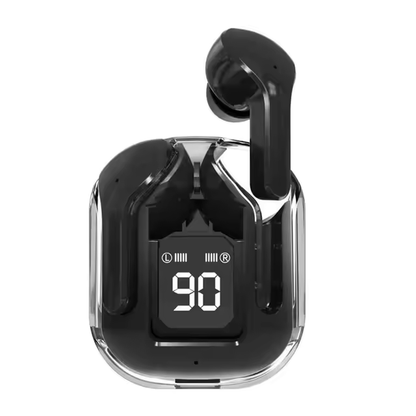 AIR 31 TRANSPARENT WIRELESS STEREO EARBUDS - BLACK