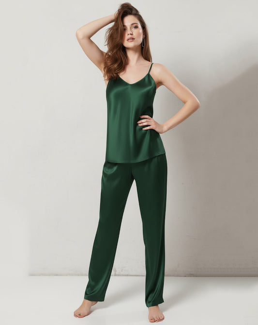 CAMI SILK - GREEN