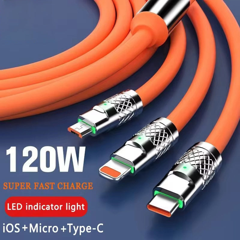 3 in 1 FAST CHARGING CABLE 120W - CC300O