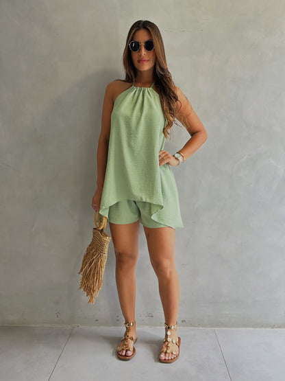 Premium Women's Linen CONJUNTO LINEN TWO-PIECE SET SBS-3