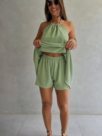 Premium Women's Linen CONJUNTO LINEN TWO-PIECE SET SBS-3
