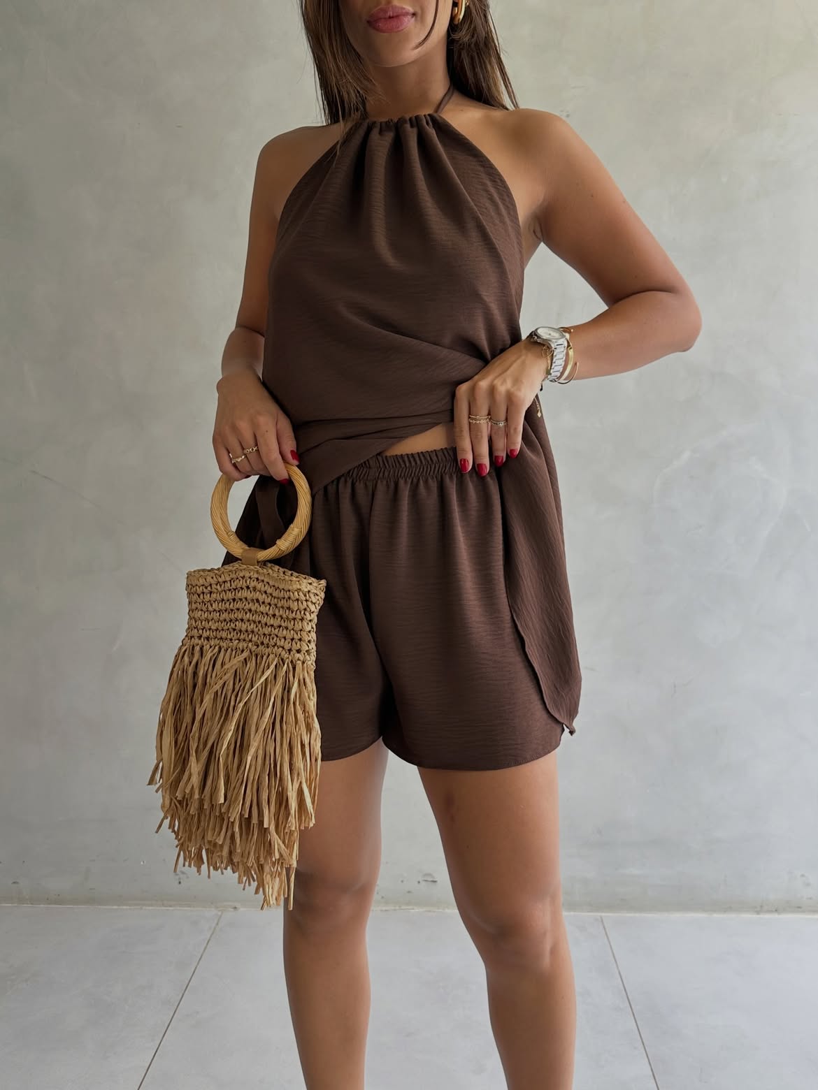 Premium Women's Linen CONJUNTO LINEN TWO-PIECE SET SBS-3