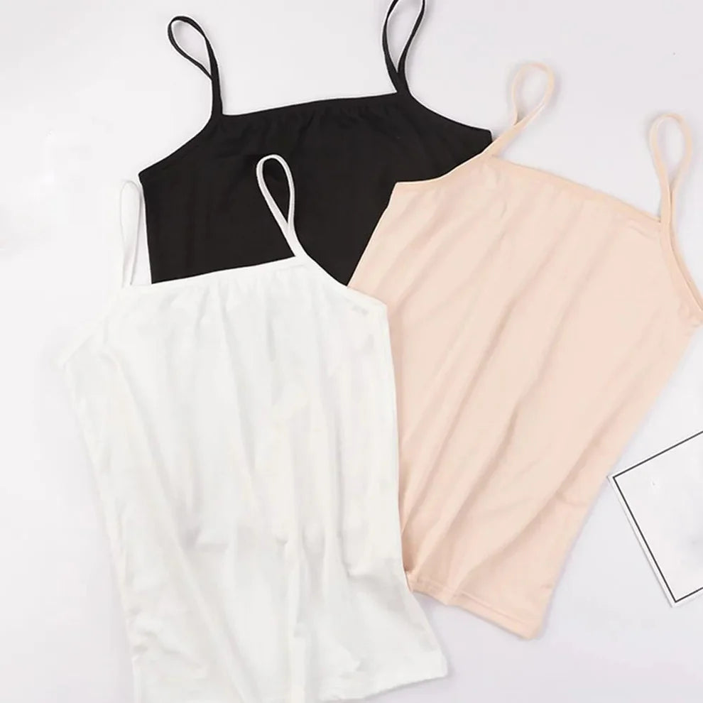 SOFT COTTON CAMI SOLE - PACK OF 3