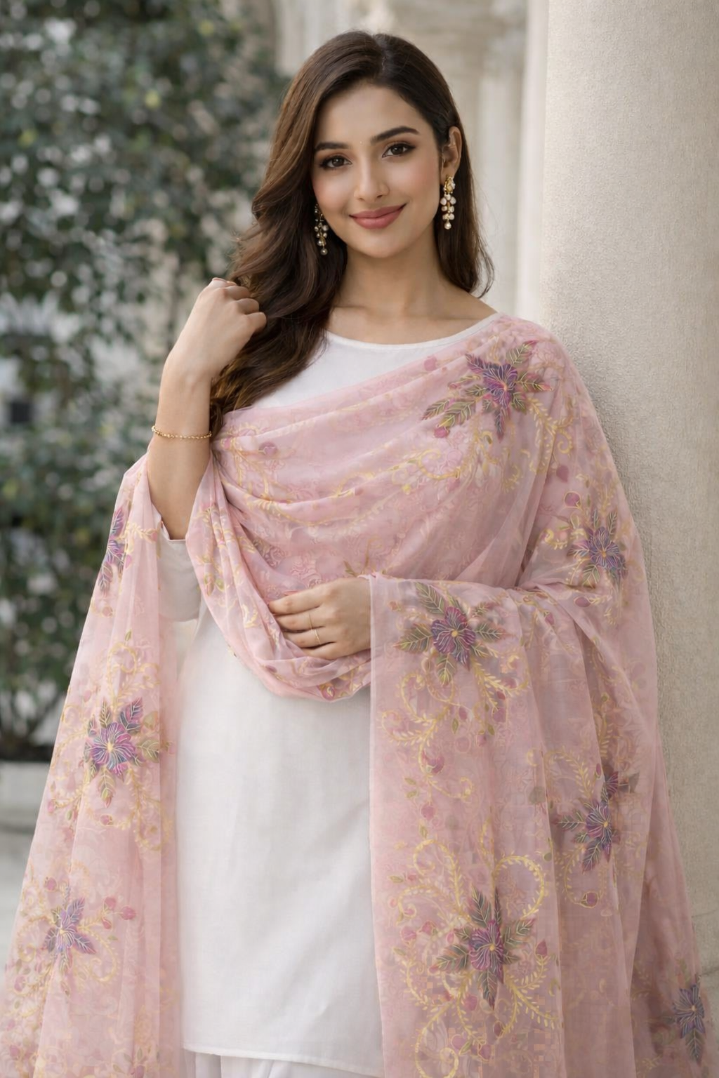 Hand Painted Dupatta  - 003