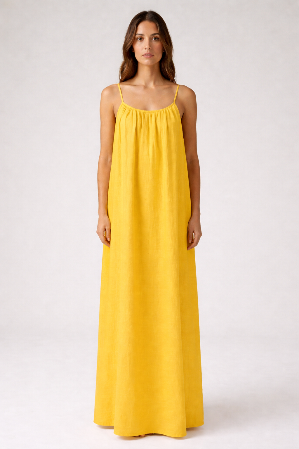 Premium Women's Linen STUNNING BACKLESS MAXI DRESS SBS-2