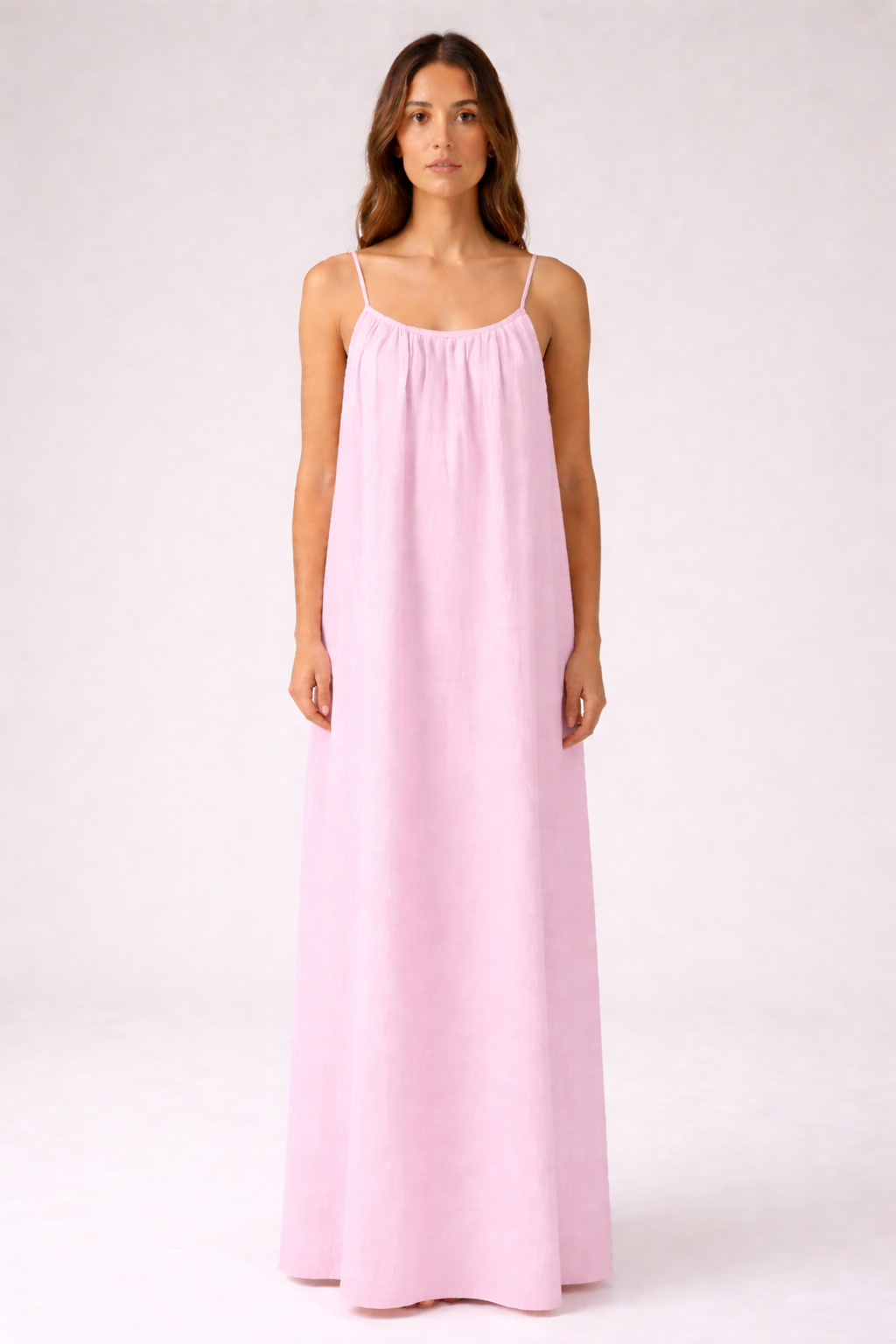Premium Women's Linen STUNNING BACKLESS MAXI DRESS SBS-2