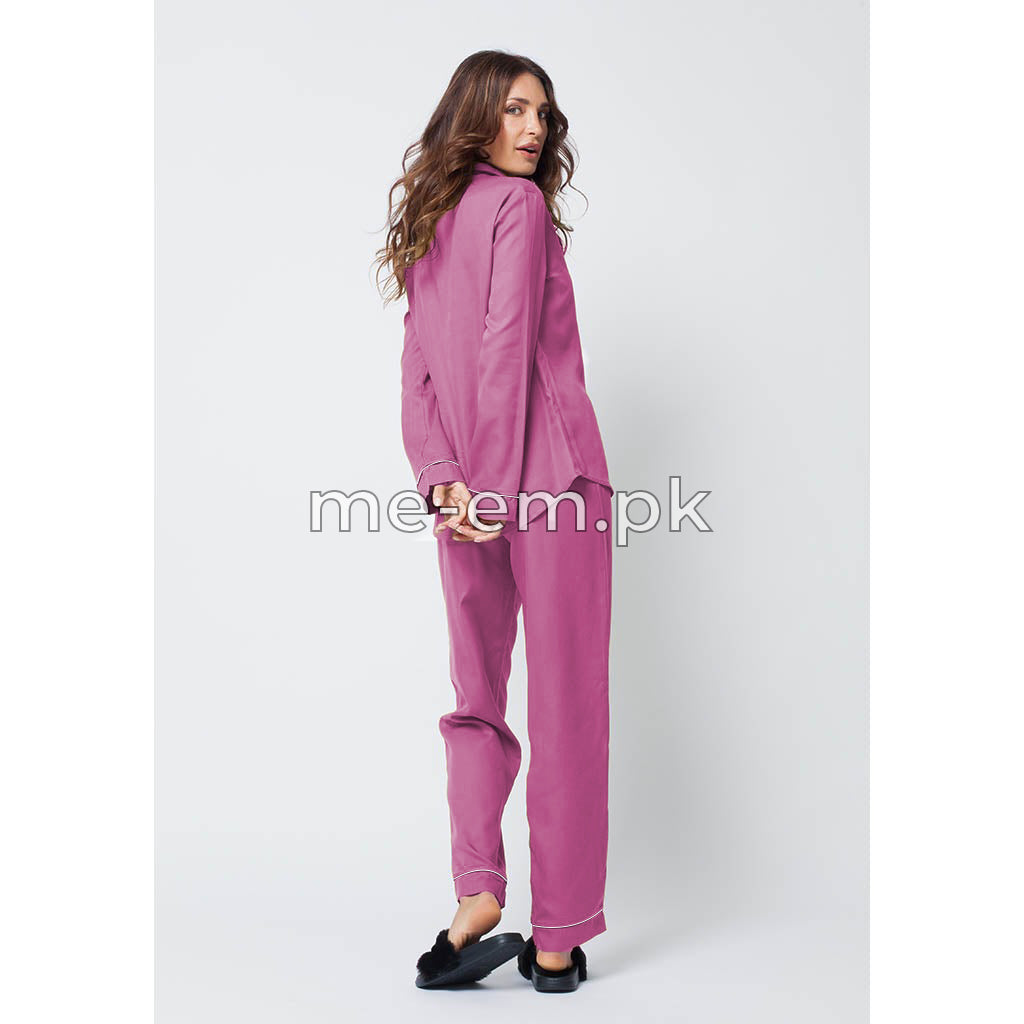 PLAIN SILK - DARK PINK