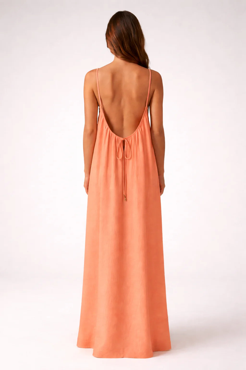 STUNNING BACKLESS MAXI DRESS - DUSTYROSE
