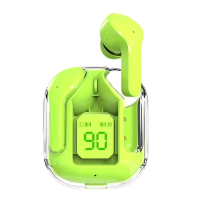 AIR 31 TRANSPARENT WIRELESS STEREO EARBUDS - GREEN