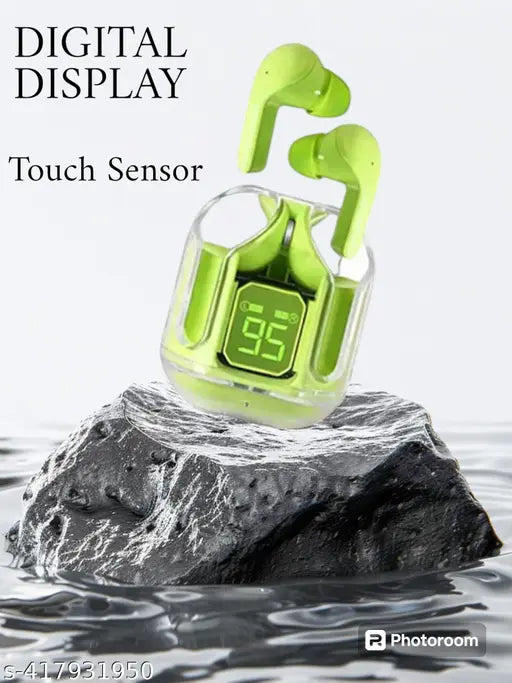 AIR 31 TRANSPARENT WIRELESS STEREO EARBUDS - GREEN