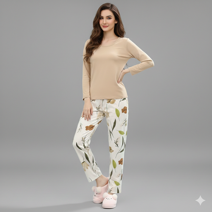 FLORA & FAWN PRINTED NIGHT SUIT