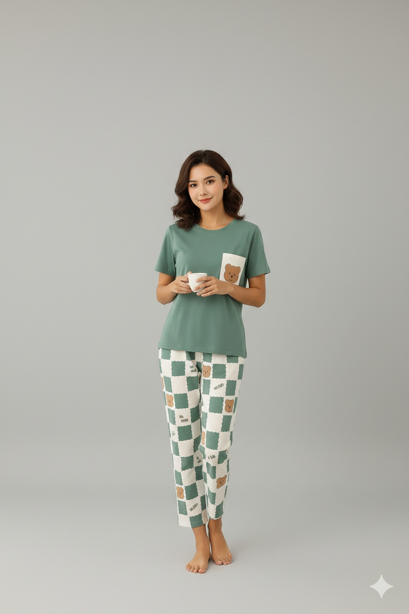 ME-EM SOFT COTTON PJ SUIT- P2