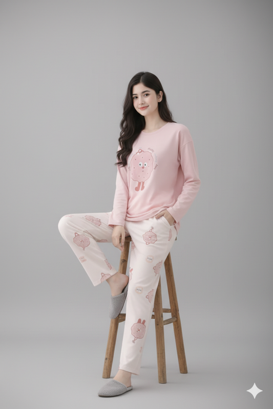 HAPPY COOKIE PRINTED NIGHT SUIT