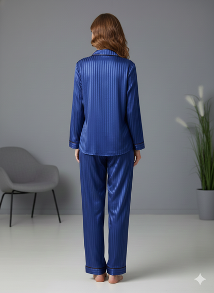 Digital Printed Button Down Night Suit - PNS-024