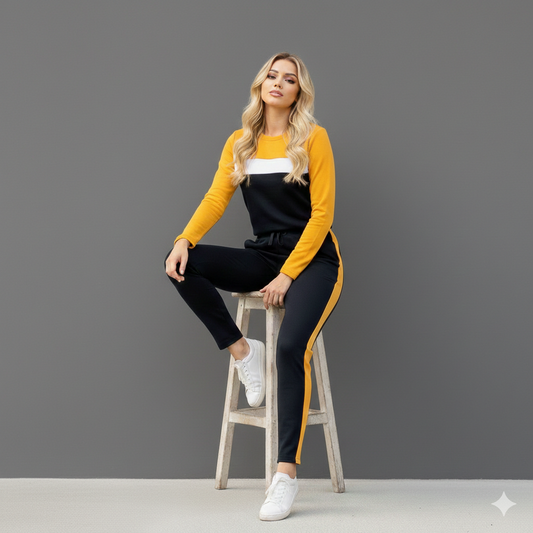 YELLOW PANEL TRACKSUIT