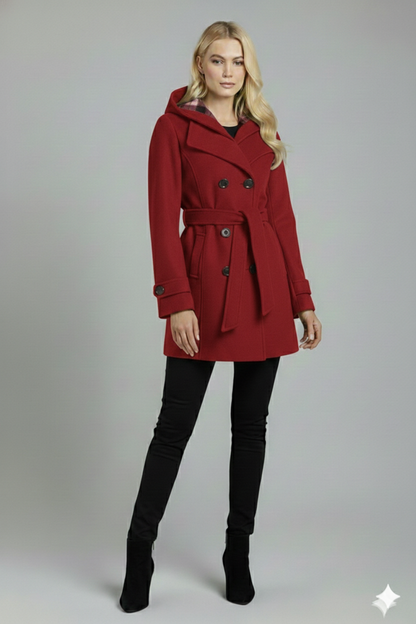 WOMEN LONG COAT - RED