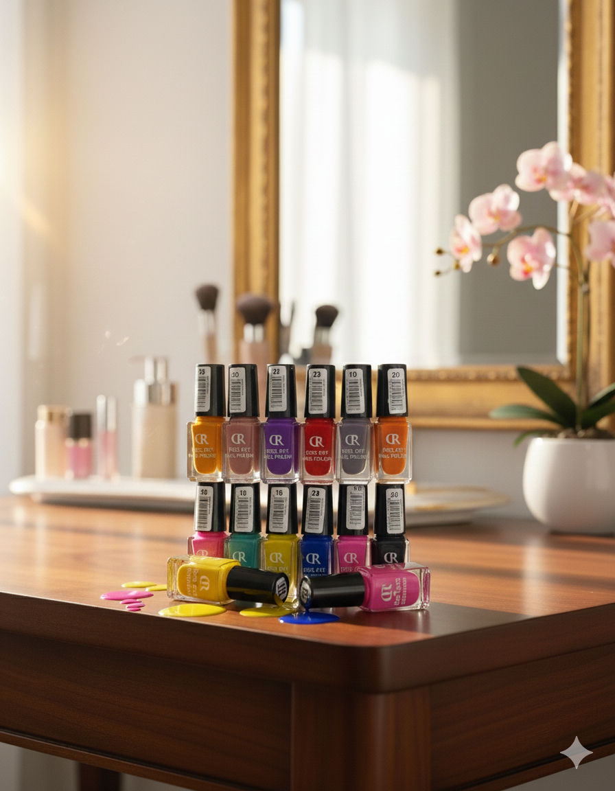 PEEL OFF NAIL POLISH( PACK OF 12)