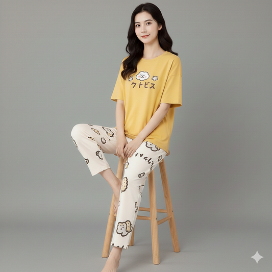 SR-CHINESE PRINTED NIGHT SUIT