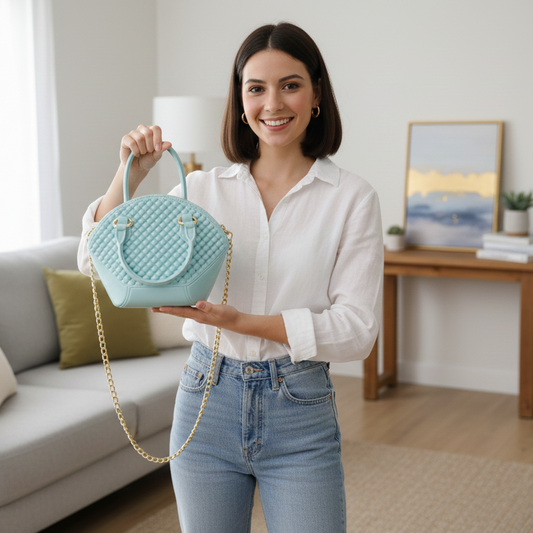 SERENE QUILTED HANDBAG