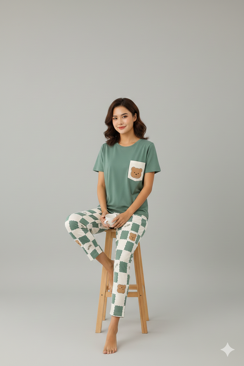 ME-EM SOFT COTTON PJ SUIT- P2