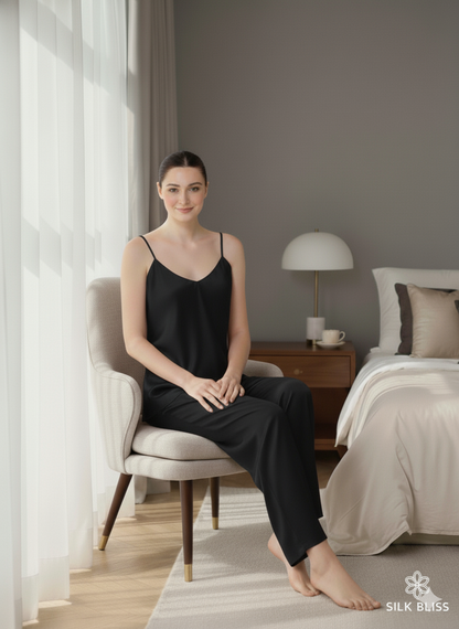 CAMI SILK - BLACK