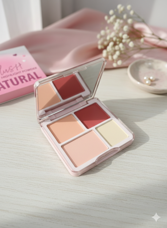 BLUSH & HIGHLIGHTER CREAMY PLATTE