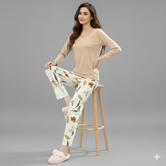 FLORA & FAWN PRINTED NIGHT SUIT