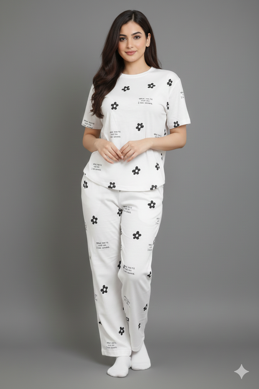 THE SECURE BLOOM PRINTED NIGHT SUIT