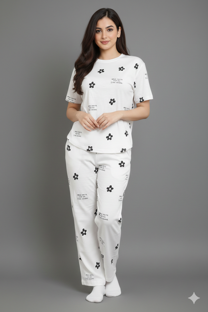 THE SECURE BLOOM PRINTED NIGHT SUIT